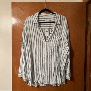 American Eagle striped blouse